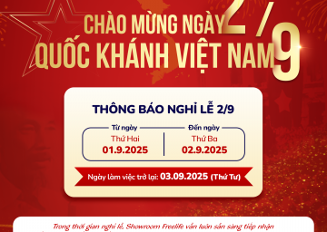 THÔNG BÁO NGHỈ LỄ QUỐC KHÁNH 02 - 09